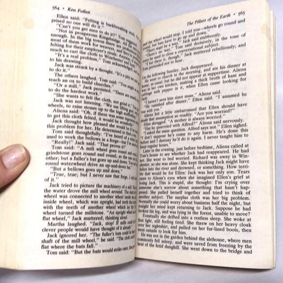 VTG 1989 'The Pillars of the Earth' by Ken Follett - Original Paperback Edition - Picture 6 of 7